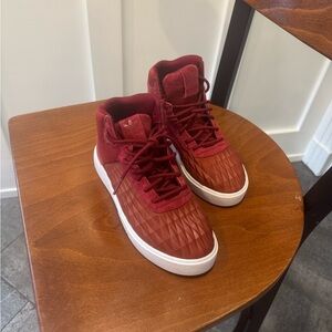 Stylish Red Splendid mid-cut Sneakers Adidas boys 4 EUC